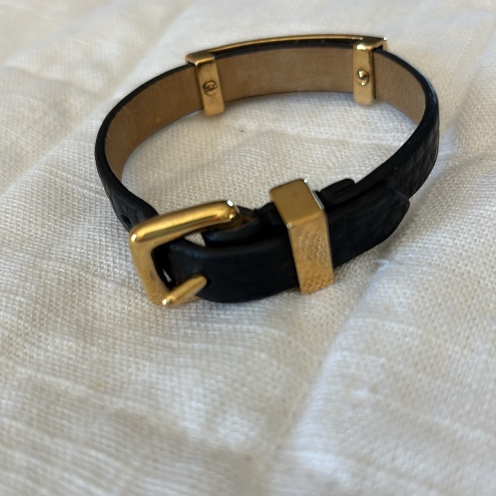 Marc by Marc Jacobs Black Leather Bracelet - Picture 2 of 7